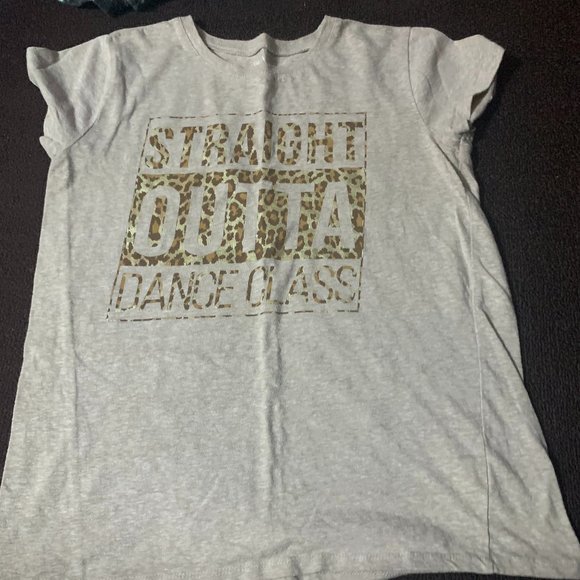 The Children's Place Tan Straight Outta Dance Class T-shirt Girls XL